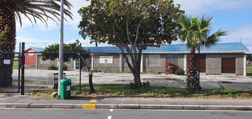 Heathfield school with mesh fencing