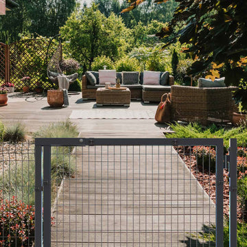 Garden fence and path