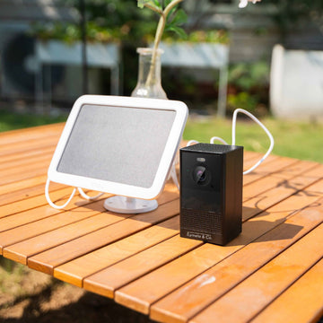 ipad connected to security camera