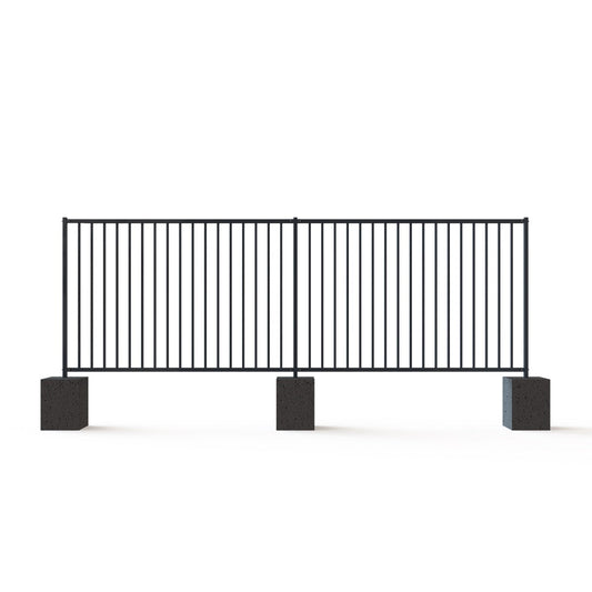 Steel Swimming Pool Fence Post 32x32x2mm including brackets