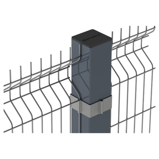 DeltaView metal fence post 2.7m with cap