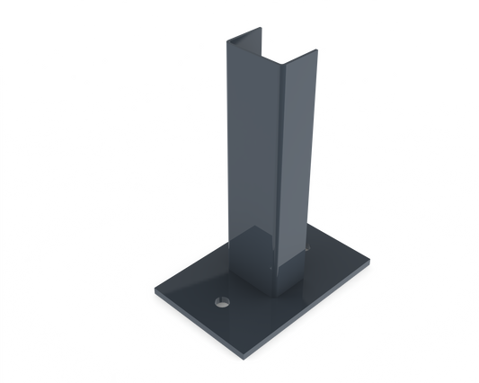 Base plate for EasyView fence - concrete mounting