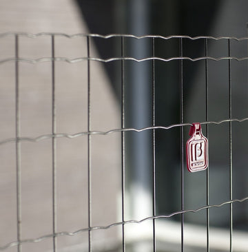 Betafence mesh fencing with branded tag