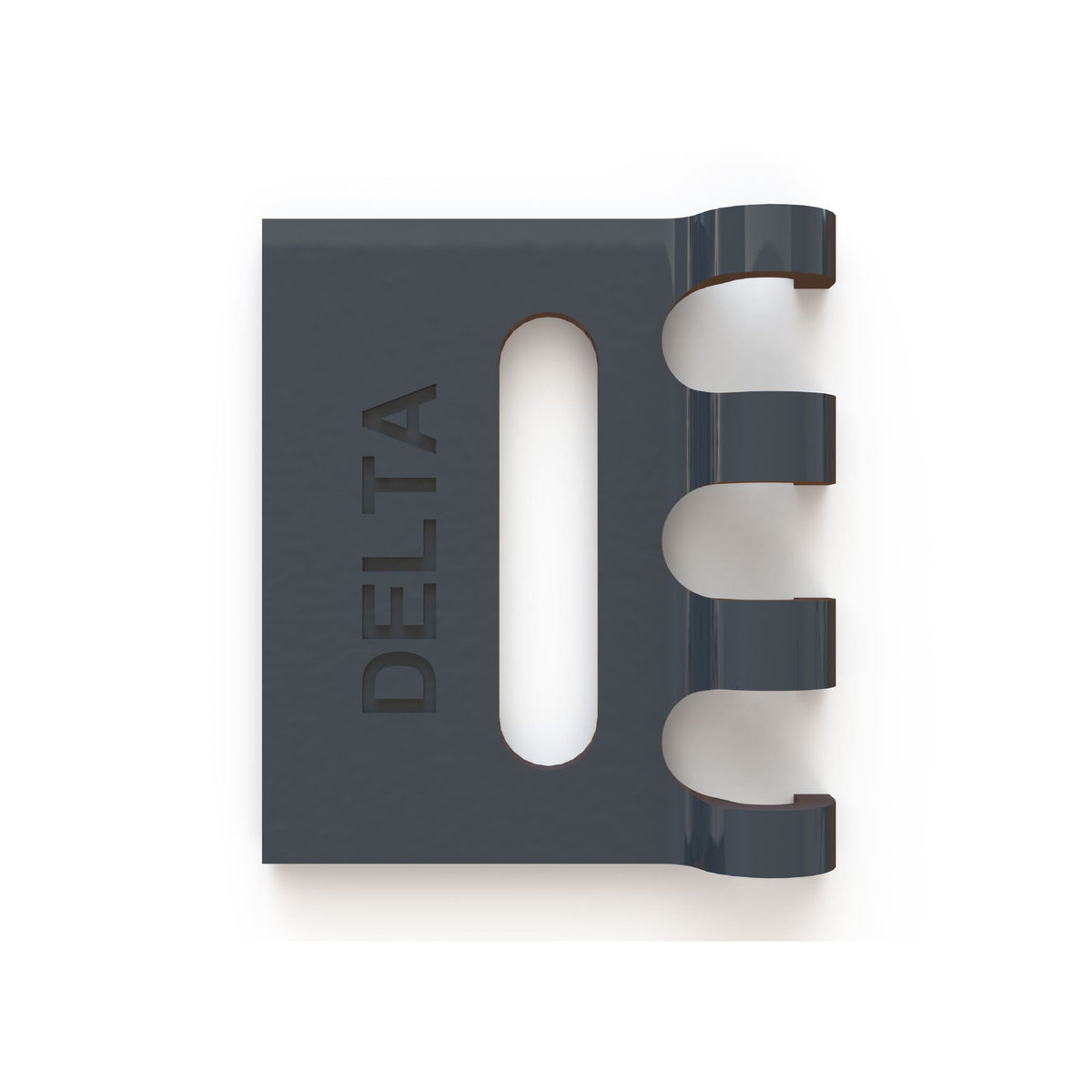 Deltaview Secure Bracket S/S RAL 7021 | Fence Post Bracket