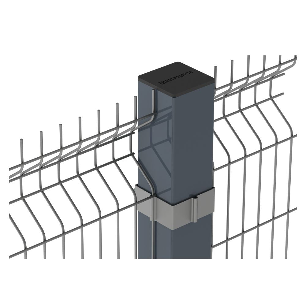  DeltaView metal fence post 3m with cap