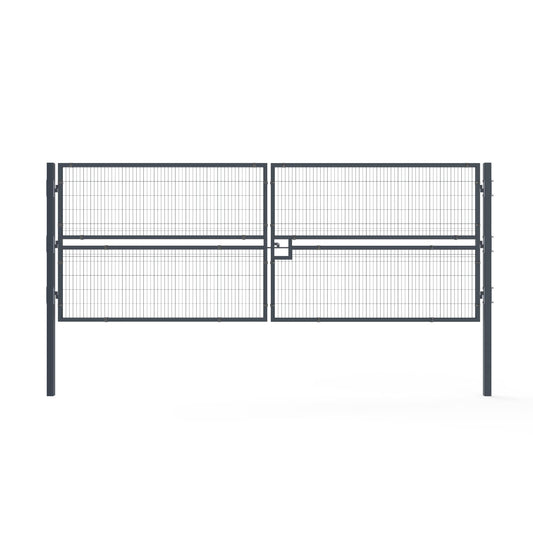 EasyView Double Leaf swing gate - 6m W x 1.715 H Front view