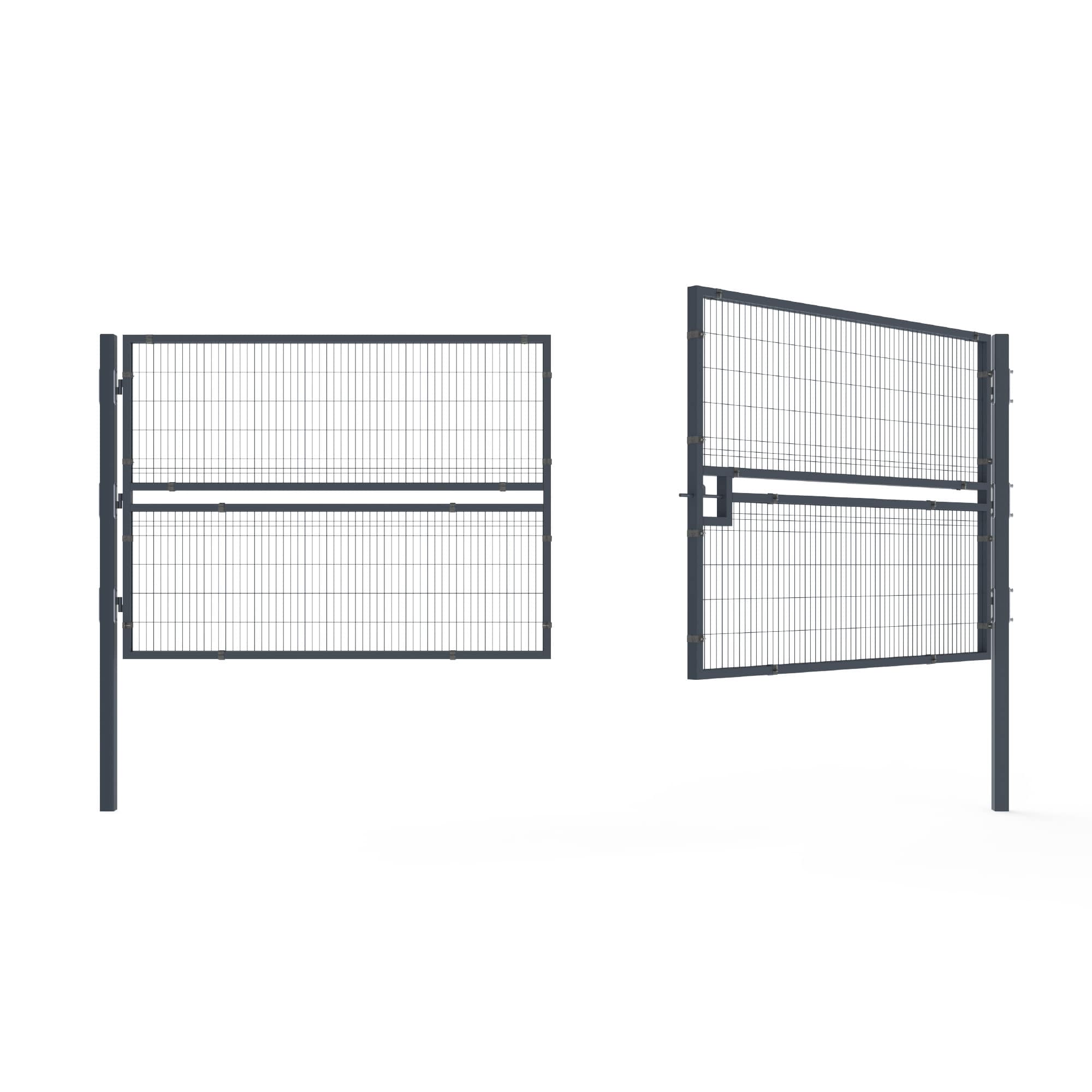 Easyview Swing D/L 300mm X 1715mm - PES Coated Swing Gates